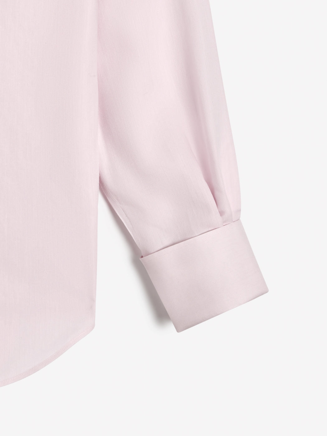 Image 7 of Non-Iron Pink Chevron Stripe Twill Slim Fit Double Cuff Classic Collar Shirt