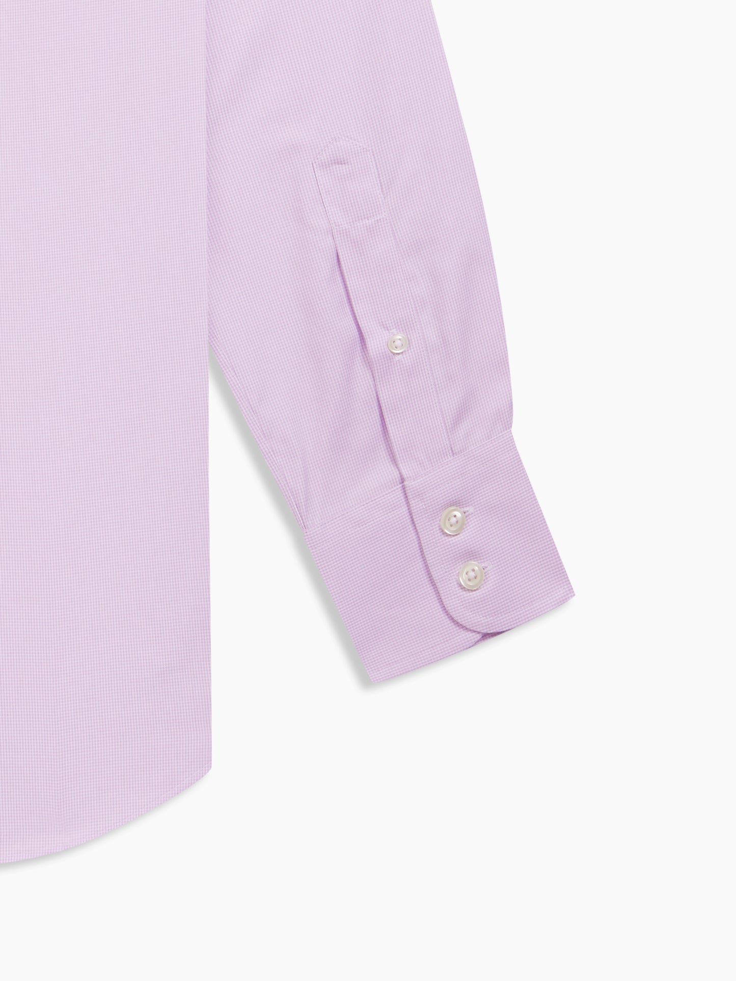 Image 3 of Non-Iron Purple Dogtooth Dobby Slim Fit Single Cuff Classic Collar Shirt