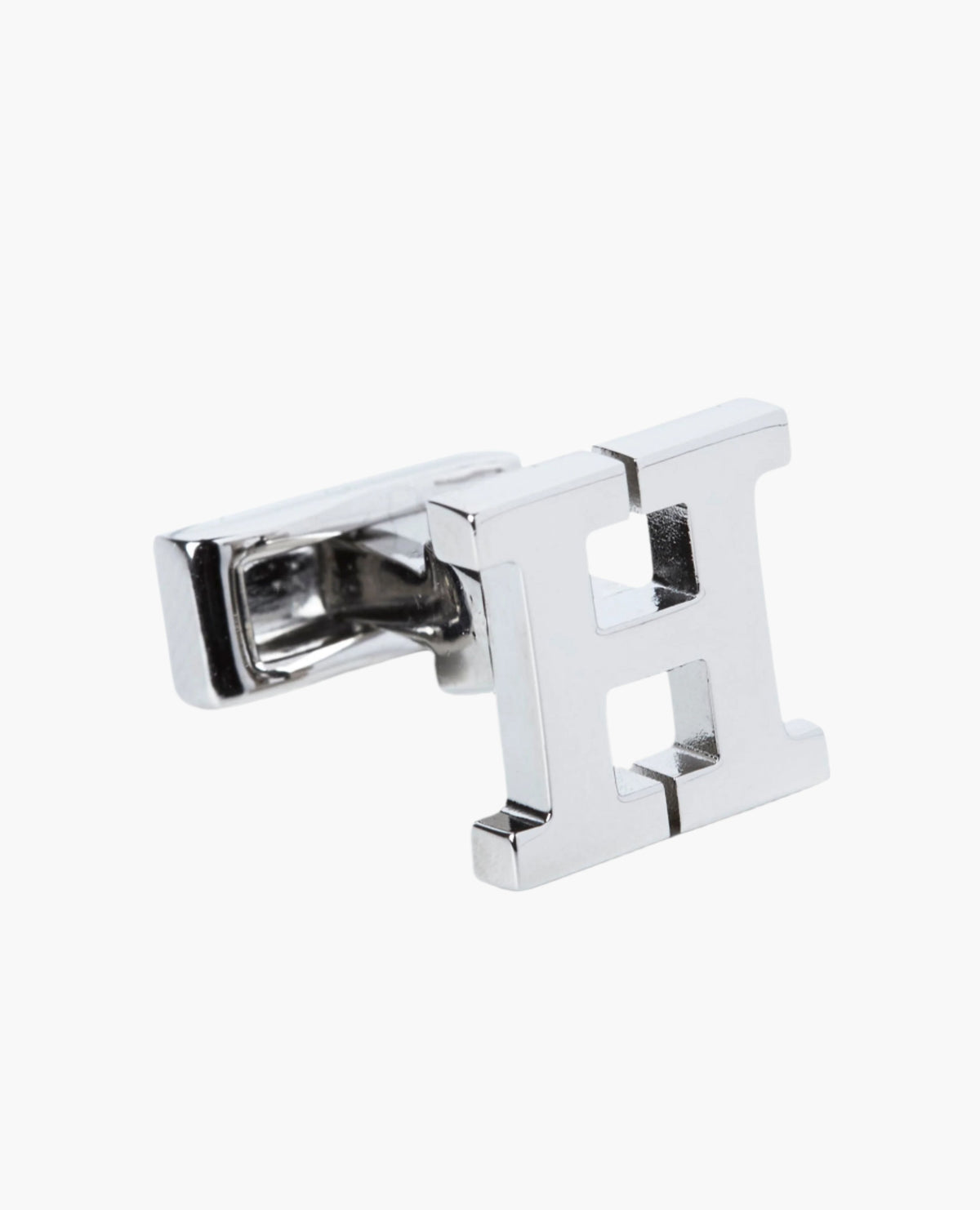 Single Initial H Cufflink (Sold Individually)