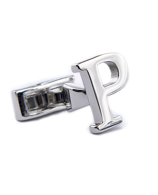 Image 1 of Single Initial P Cufflink