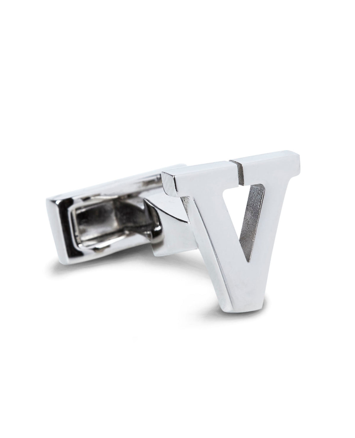 Single Initial V Cufflink