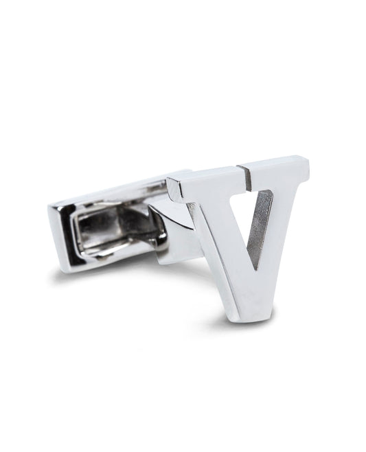 Image 1 of Single Initial V Cufflink