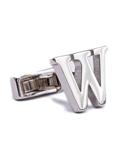 Image 1 of Single Initial W Cufflink