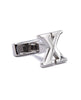 Single Initial X Cufflink (Sold Individually)