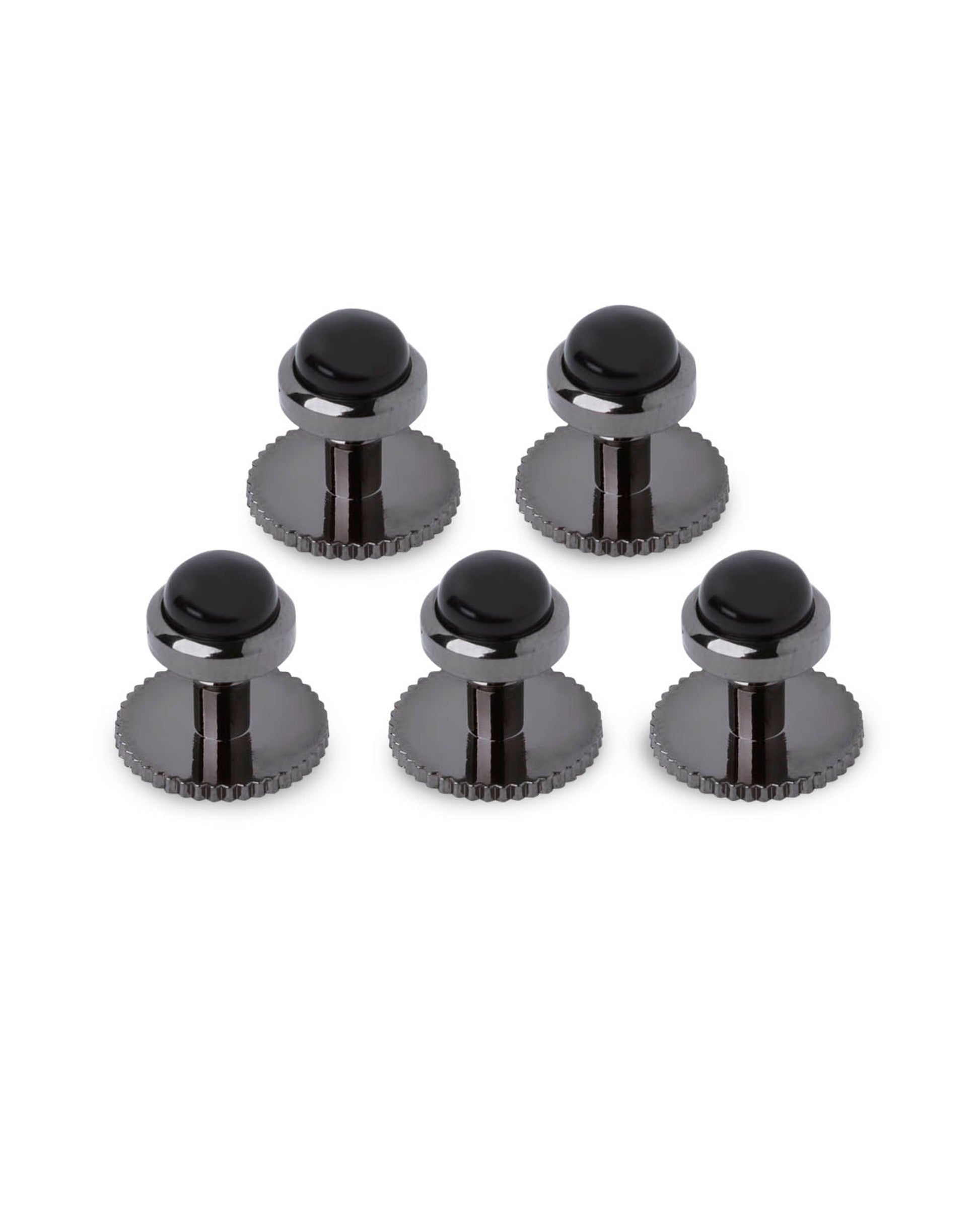 Image 1 of Black Round Dress Shirt Studs