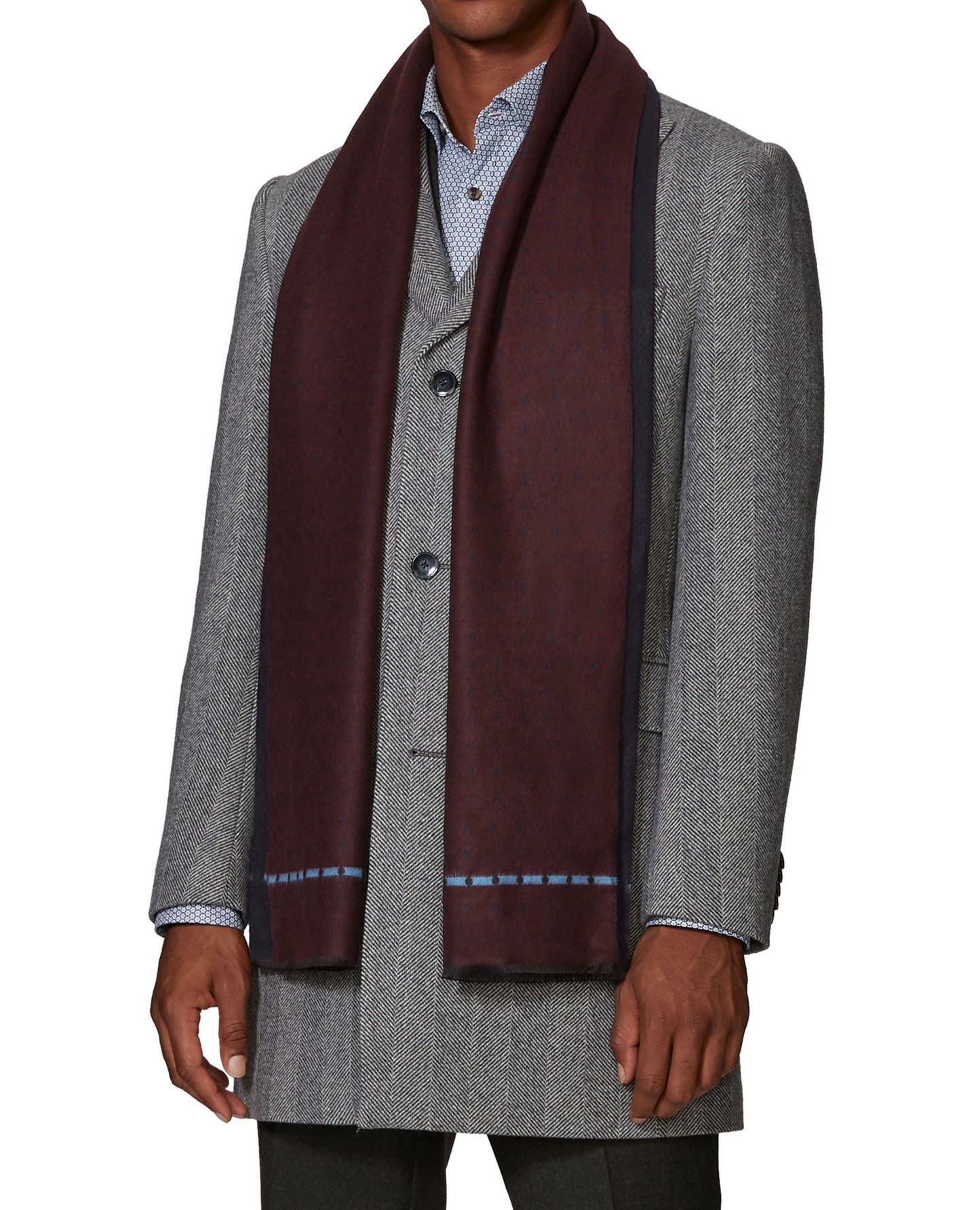 Image 1 of Double Faced Spot Scarf