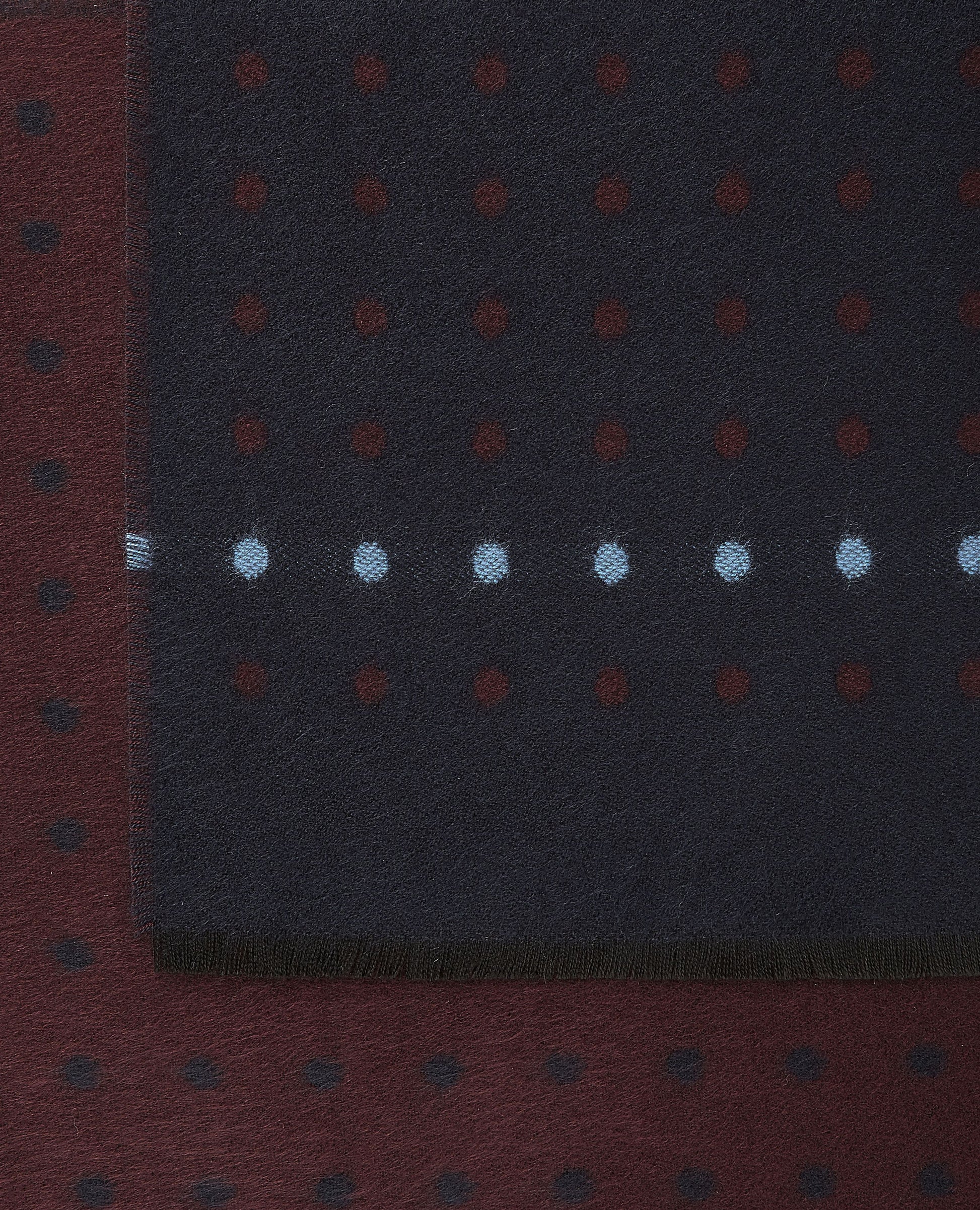 Image 2 of Double Faced Spot Scarf