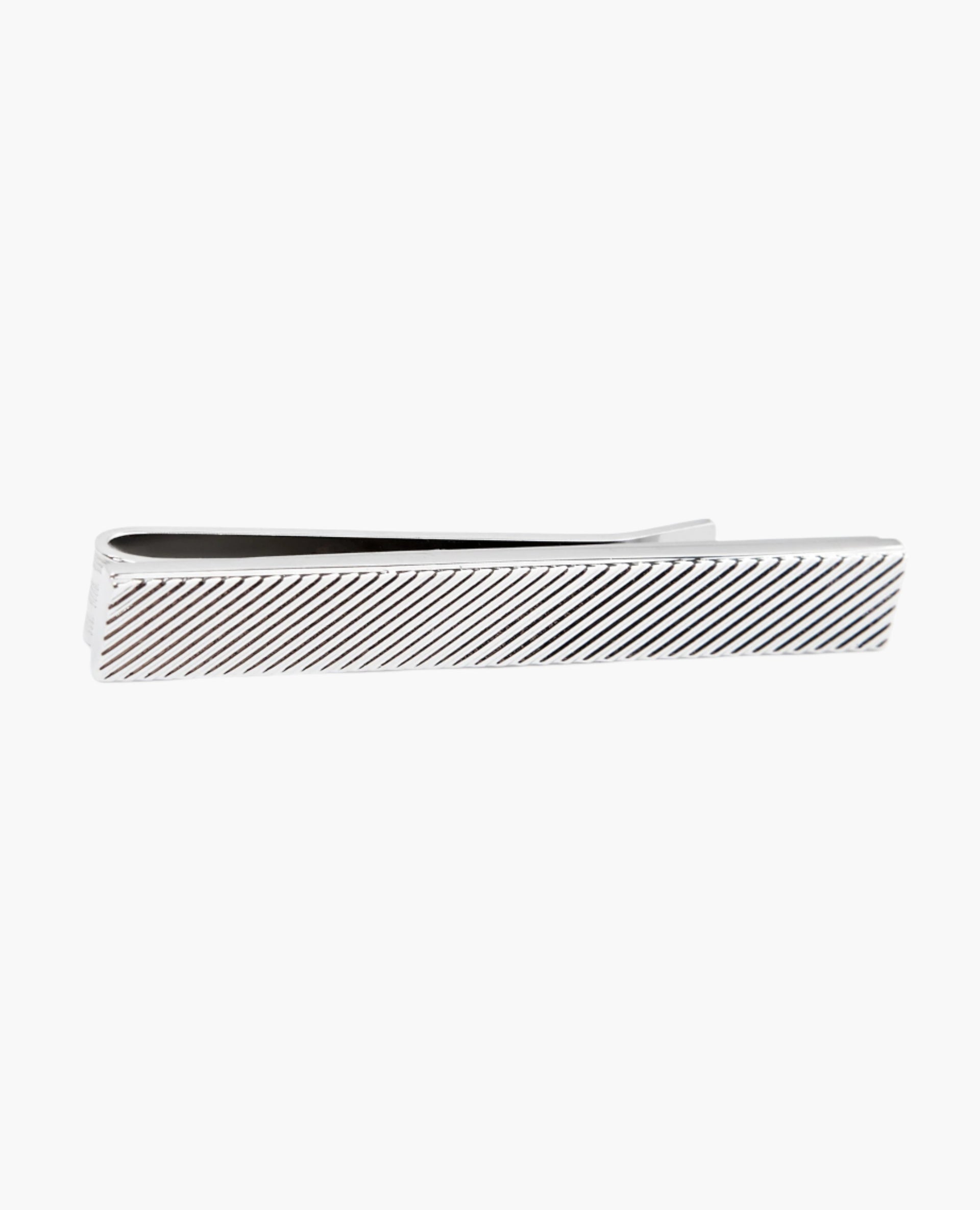 Diagonal Etched Tie Slide 5cm