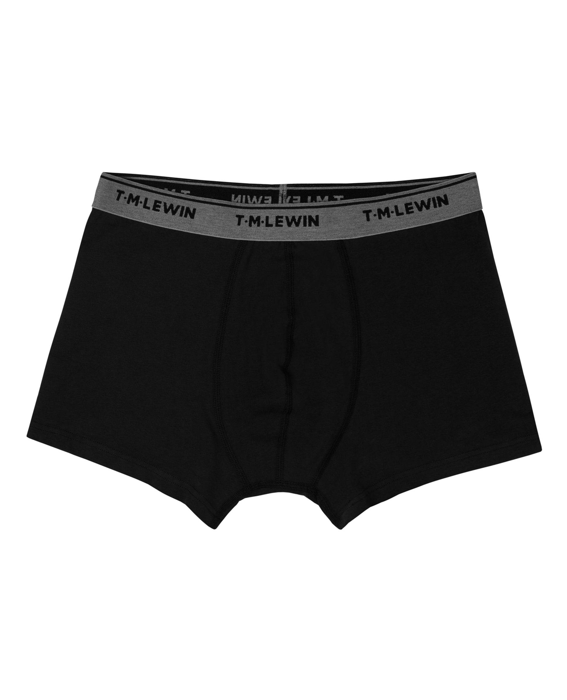 Image 1 of Black Jersey Trunk with Contrast Waistband