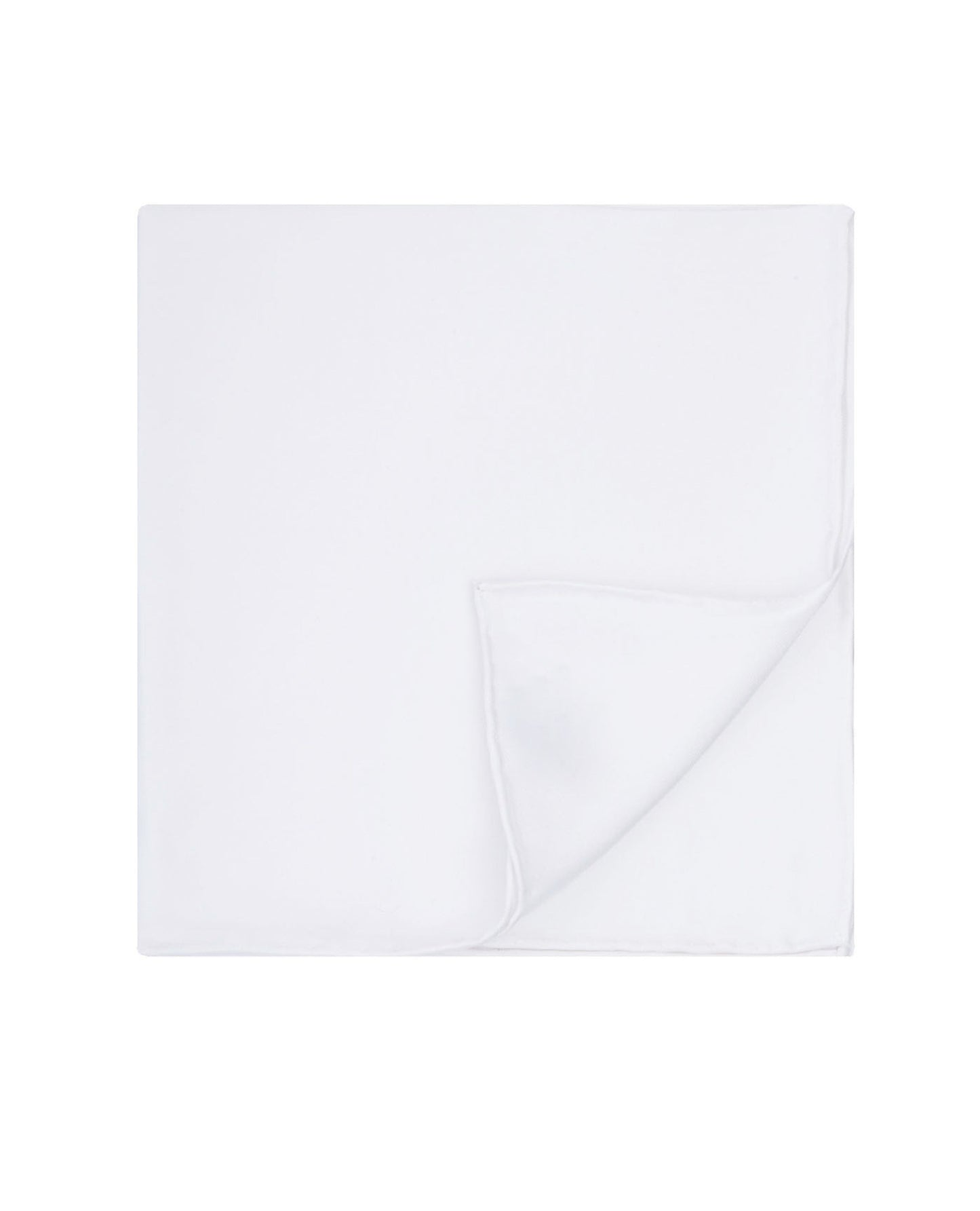 Image 1 of White Silk Pocket Square