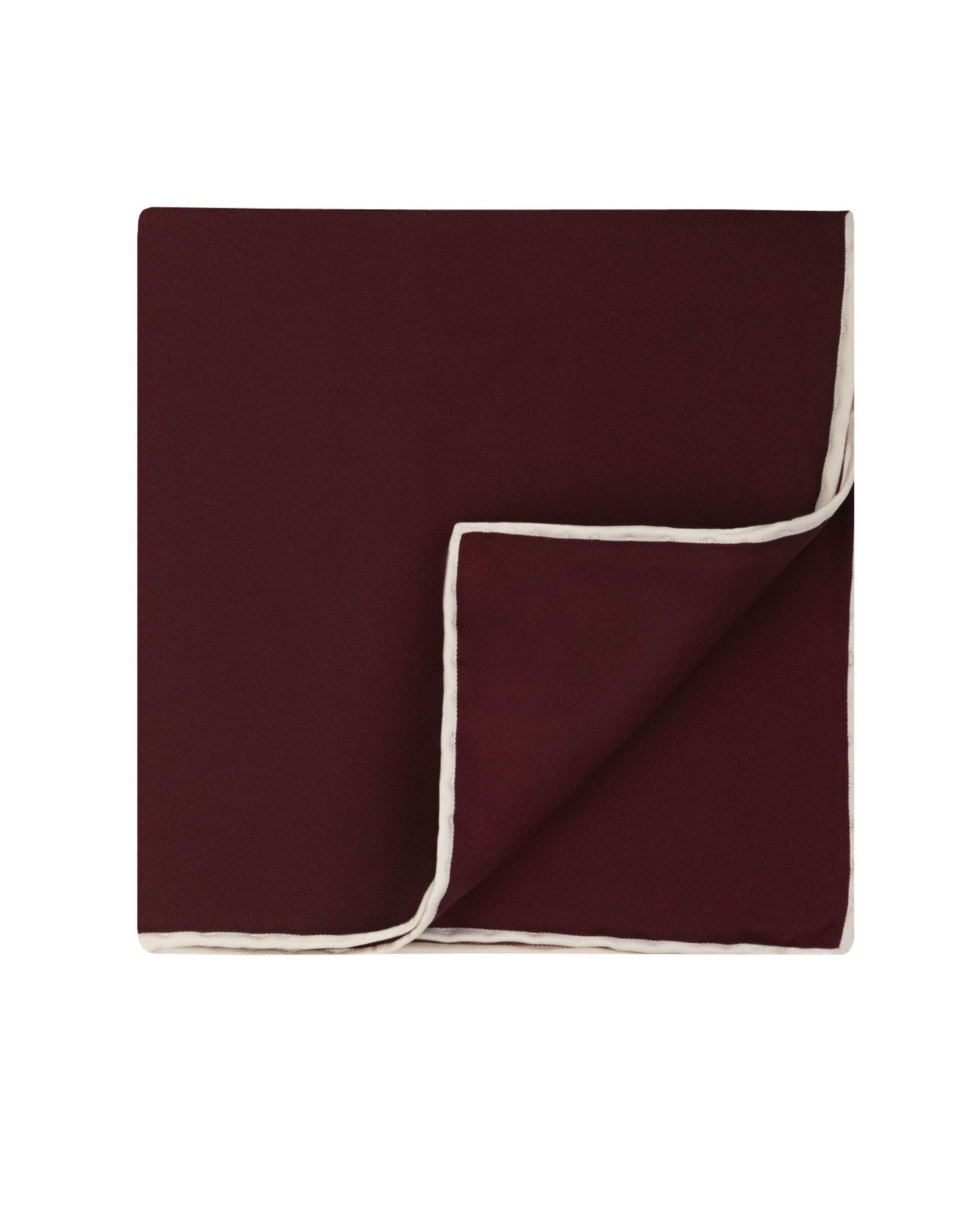 Image 1 of Burgundy Silk Pocket Square
