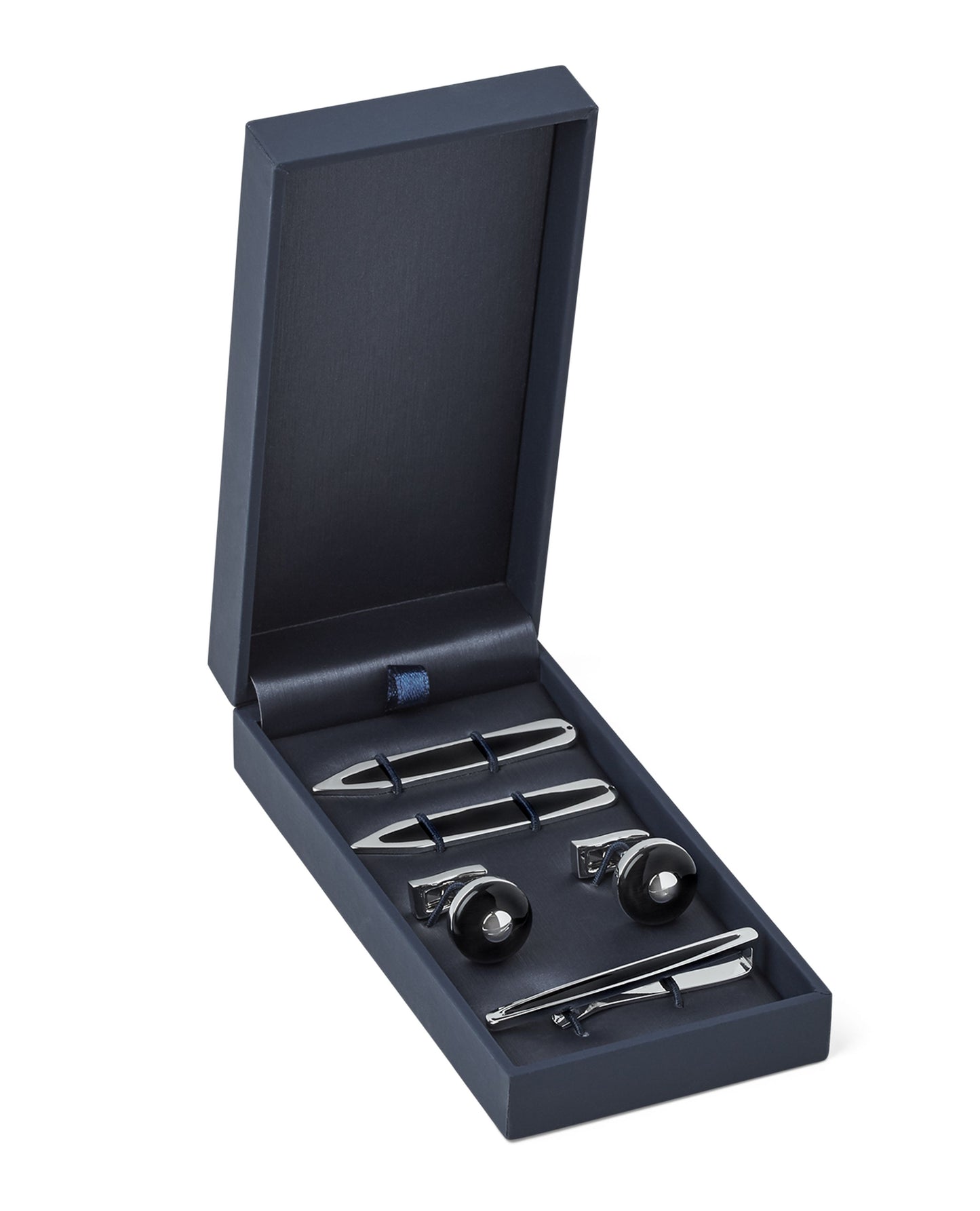 Image 1 of Gloss Black Shirt Accessory Gift Set