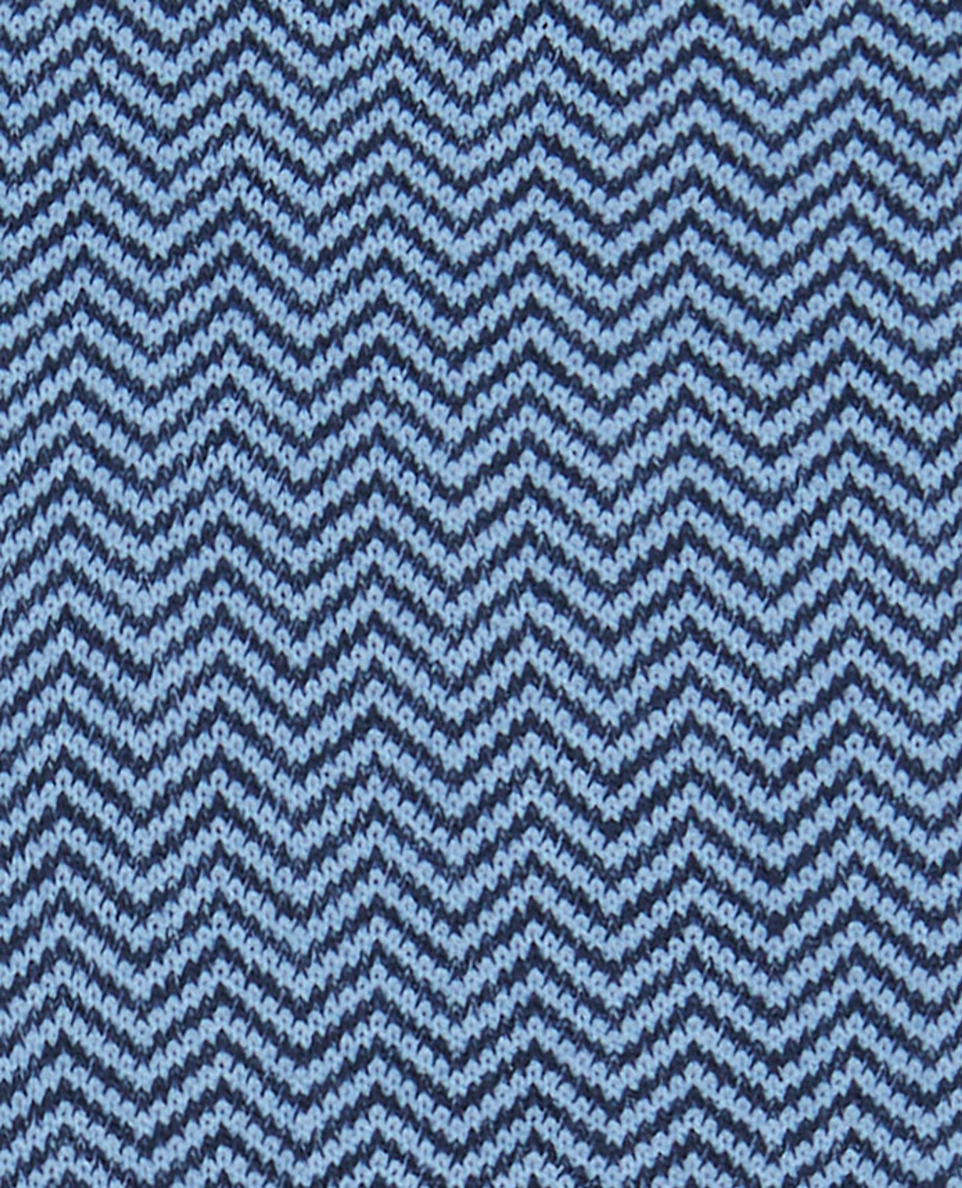 Image 2 of Blue and Pink Herringbone Textured Socks