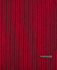 Ribbed Wool Scarf - Dark Red