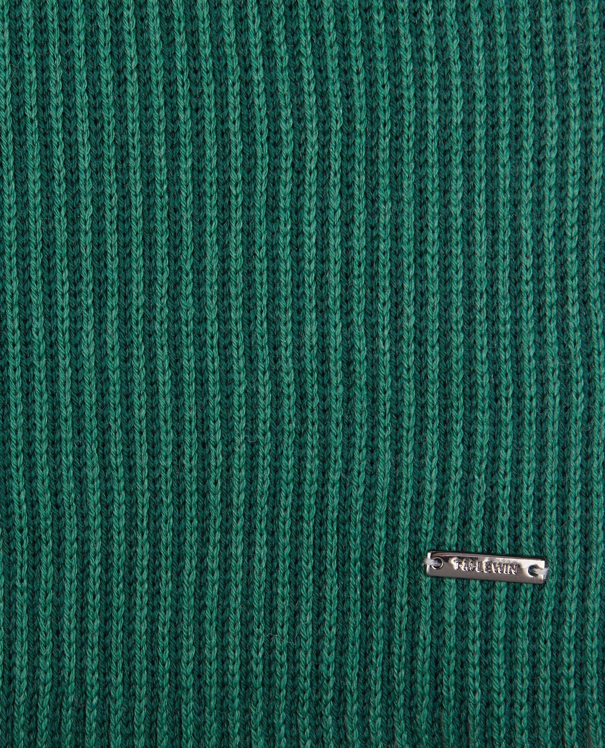Image 2 of Green Ribbed Wool Scarf