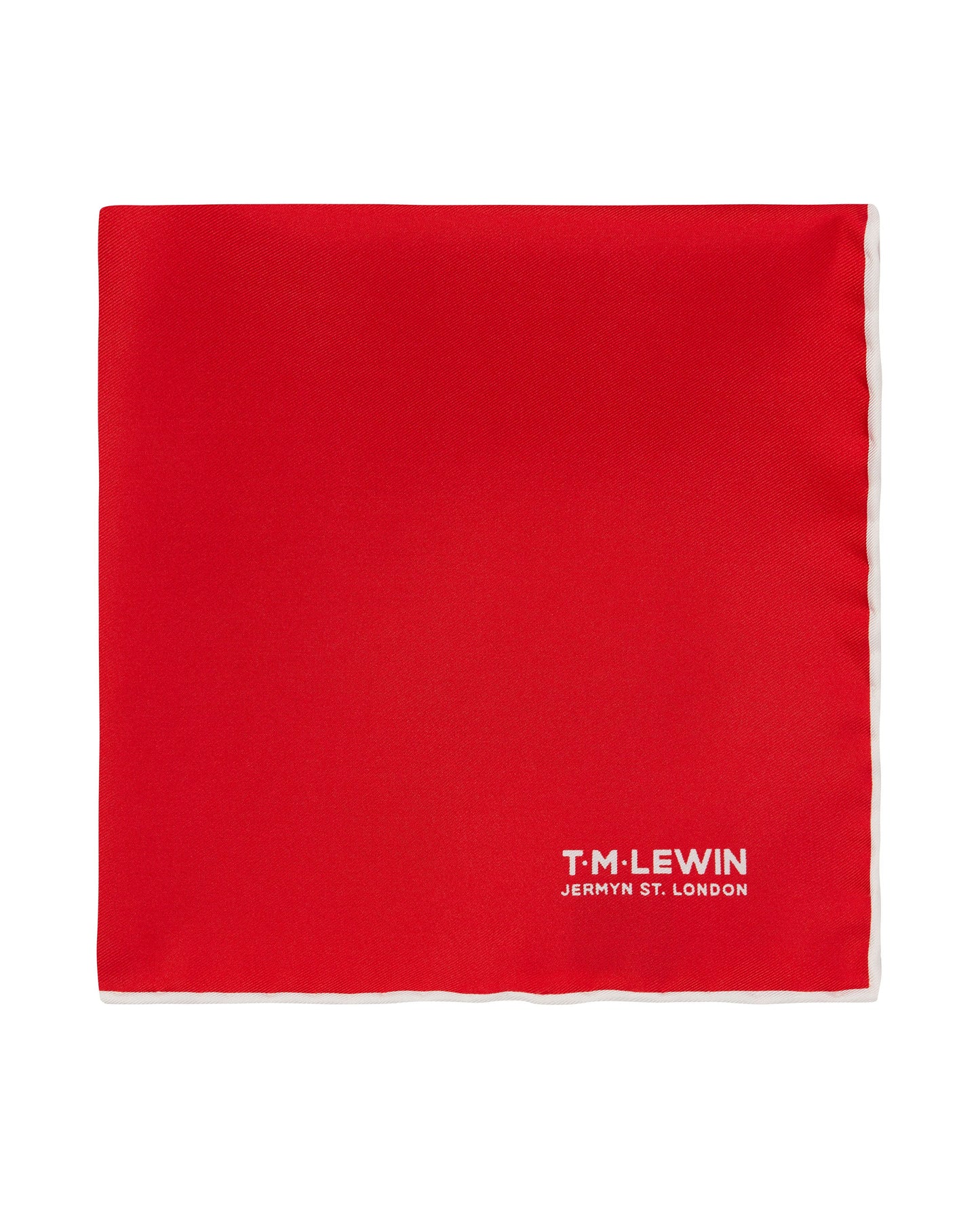 Image 1 of Silk Red Pocket Square