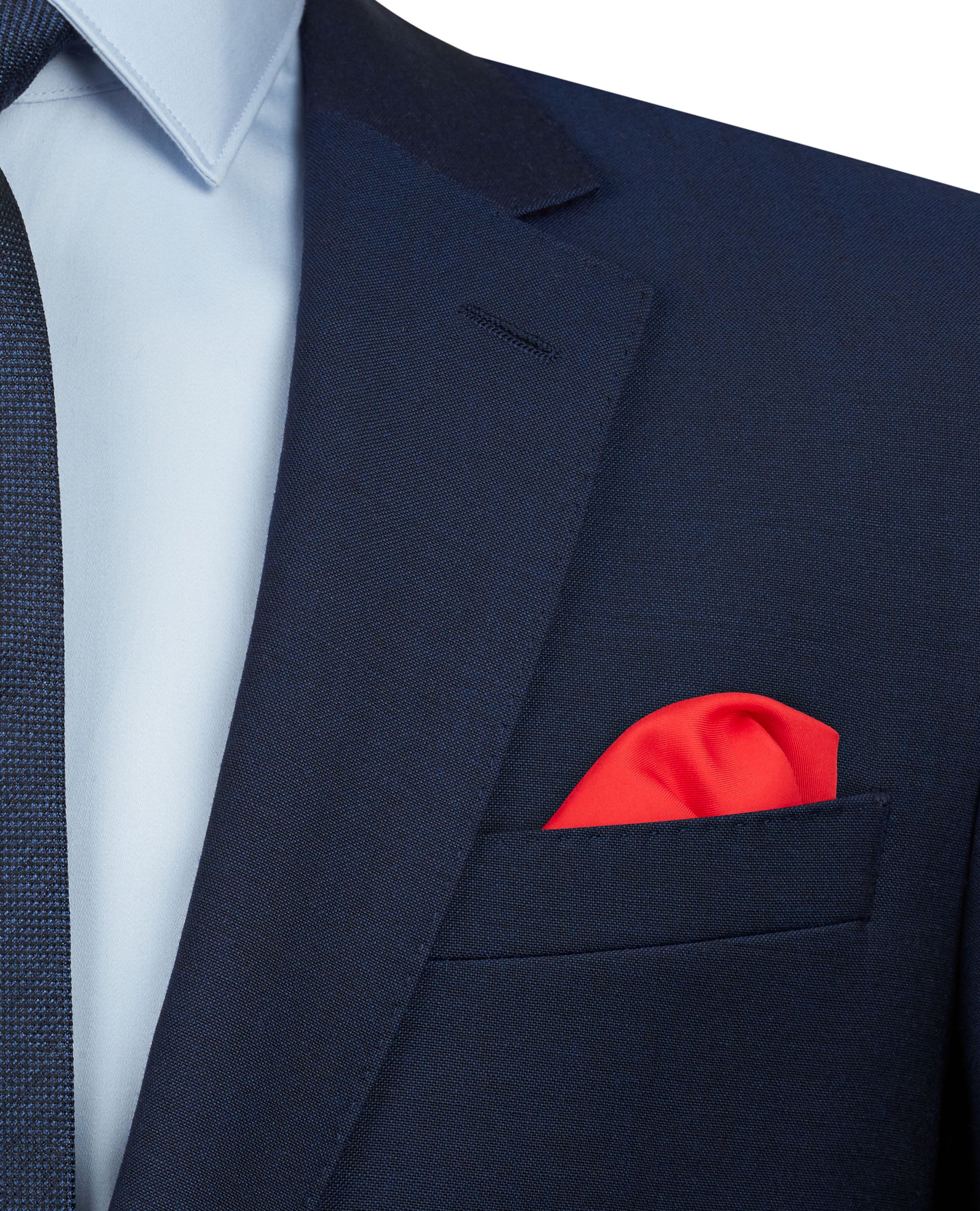 Image 3 of Silk Red Pocket Square