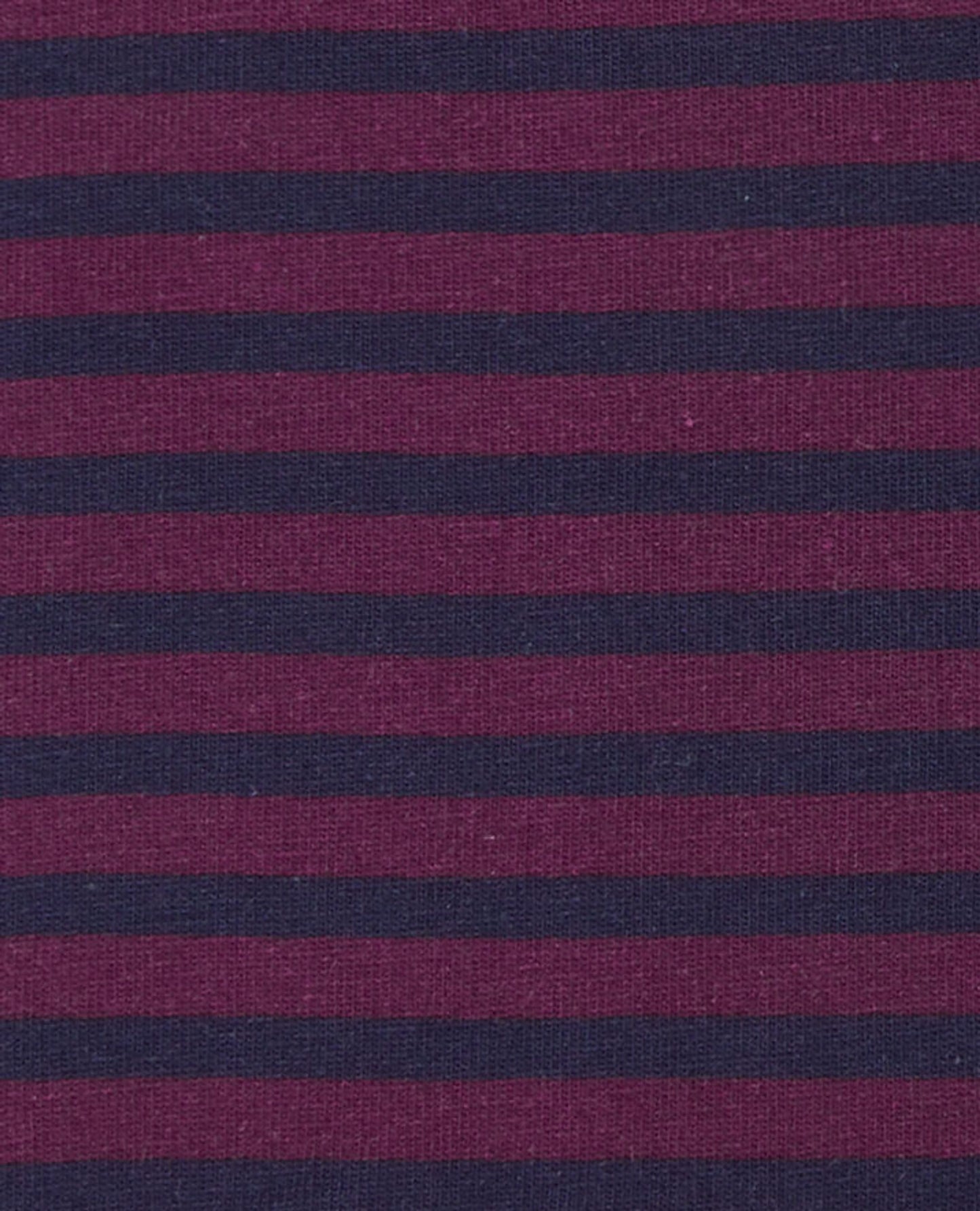 Image 2 of Navy and Burgundy Stripe Cotton Blend Boxers
