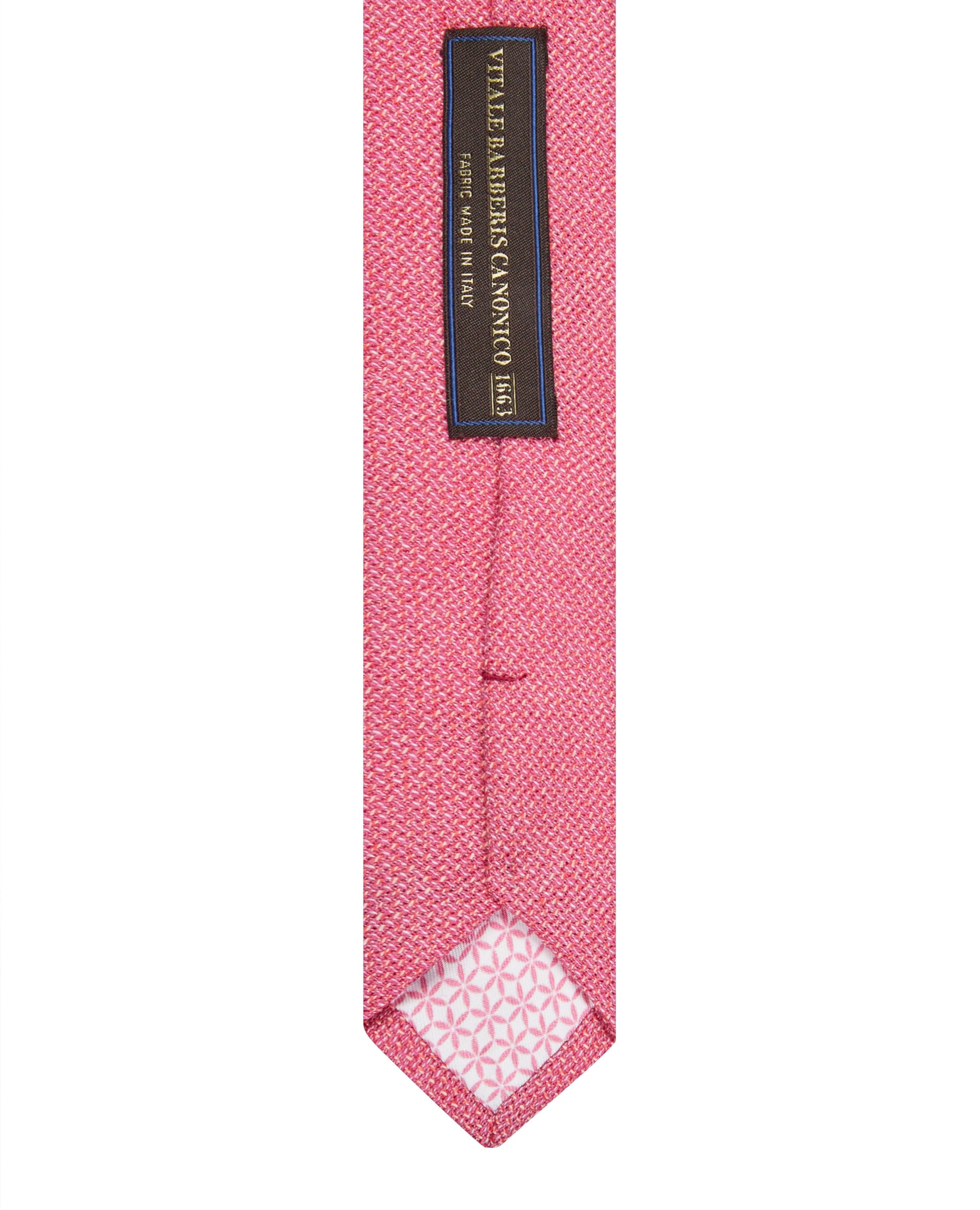 Image 3 of Barberis Slim Pink Textured Wool Tie