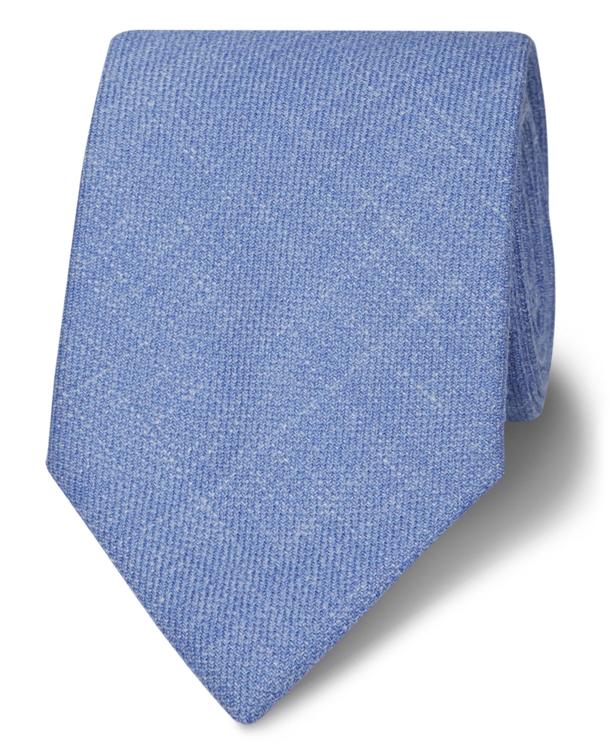 Image 1 of Barberis Slim Blue Textured Wool Blend Tie