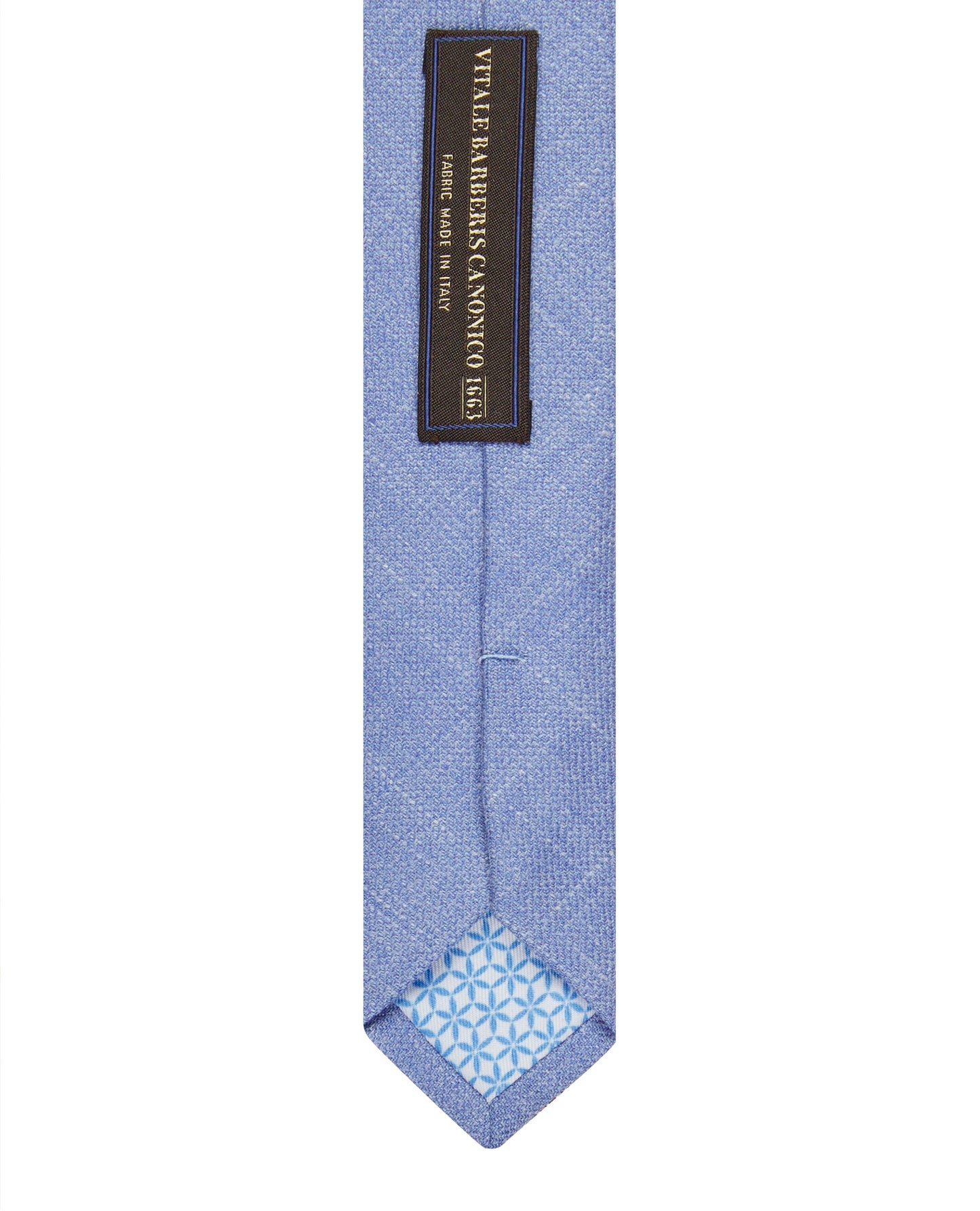 Image 3 of Barberis Slim Blue Textured Wool Blend Tie