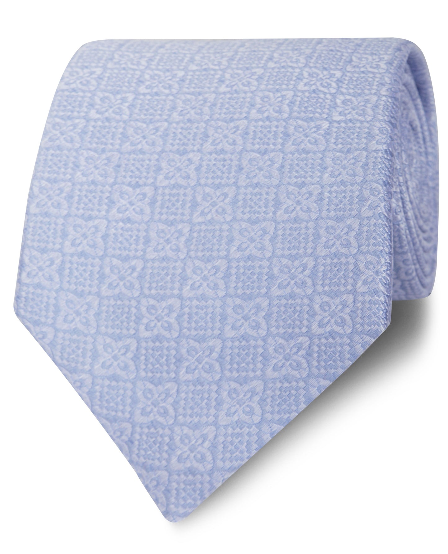 Image 1 of Occasionwear Wide Blue Mosaic Silk Tie