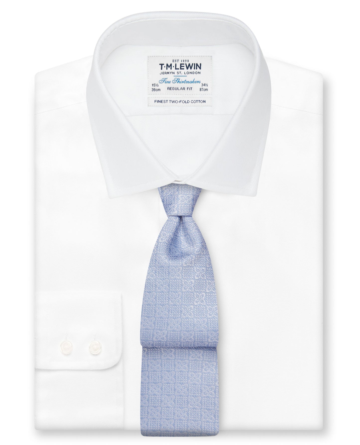 Image 2 of Occasionwear Wide Blue Mosaic Silk Tie