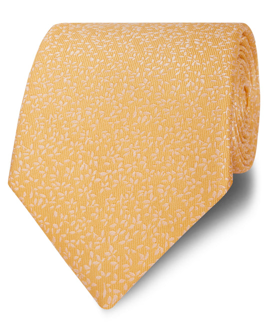 Image 1 of Occasionwear Wide Yellow Ditsy Floral Silk Tie