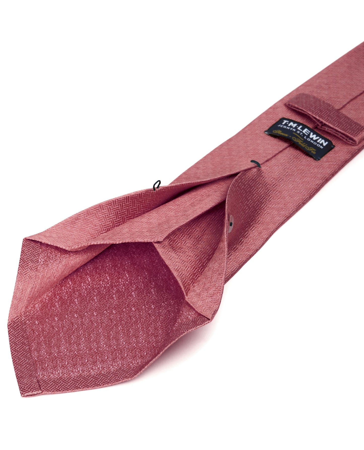 Image 3 of 7-Fold Wide Dark Pink Silk Tie