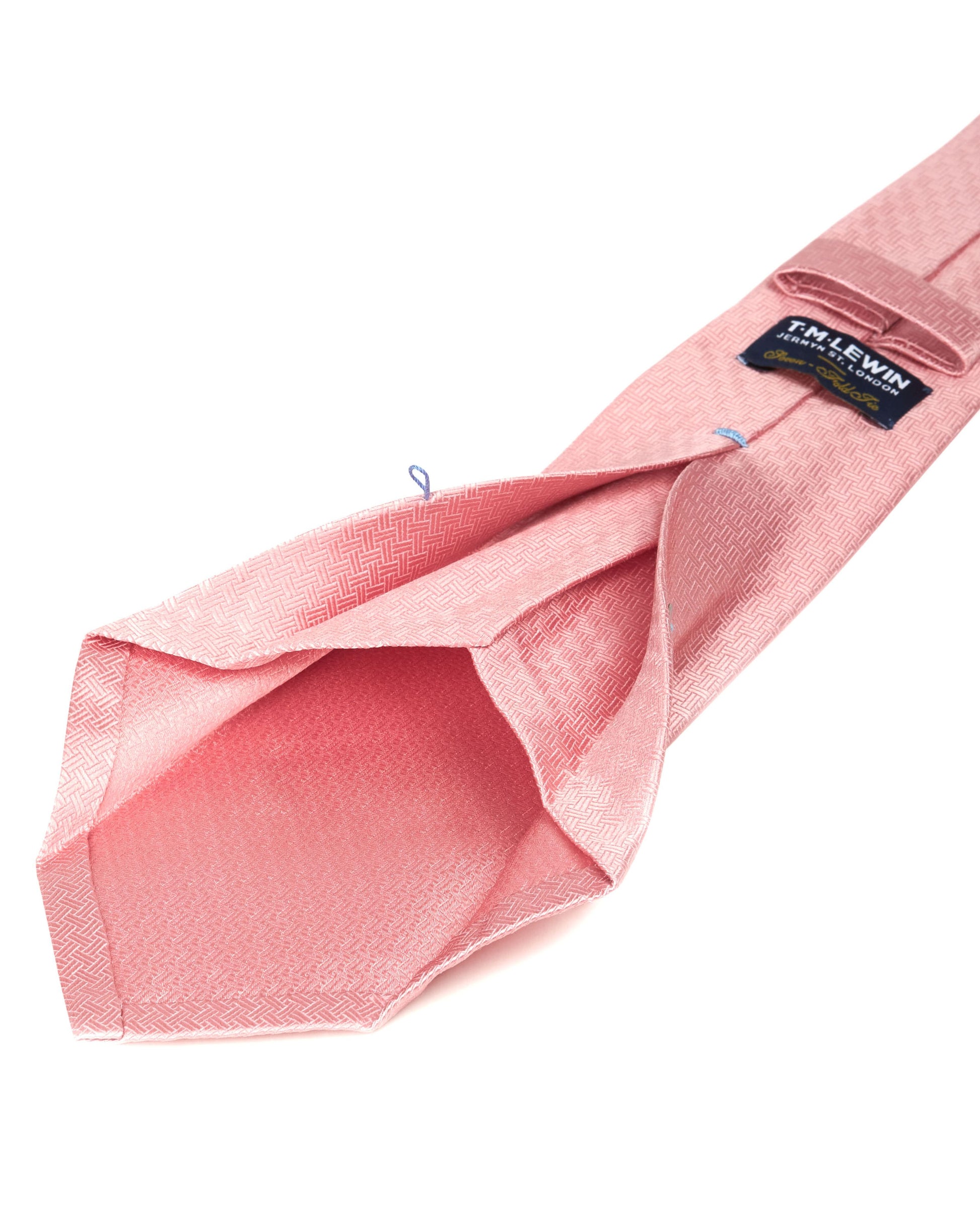 Image 3 of 7-Fold Wide Light Pink Silk Tie