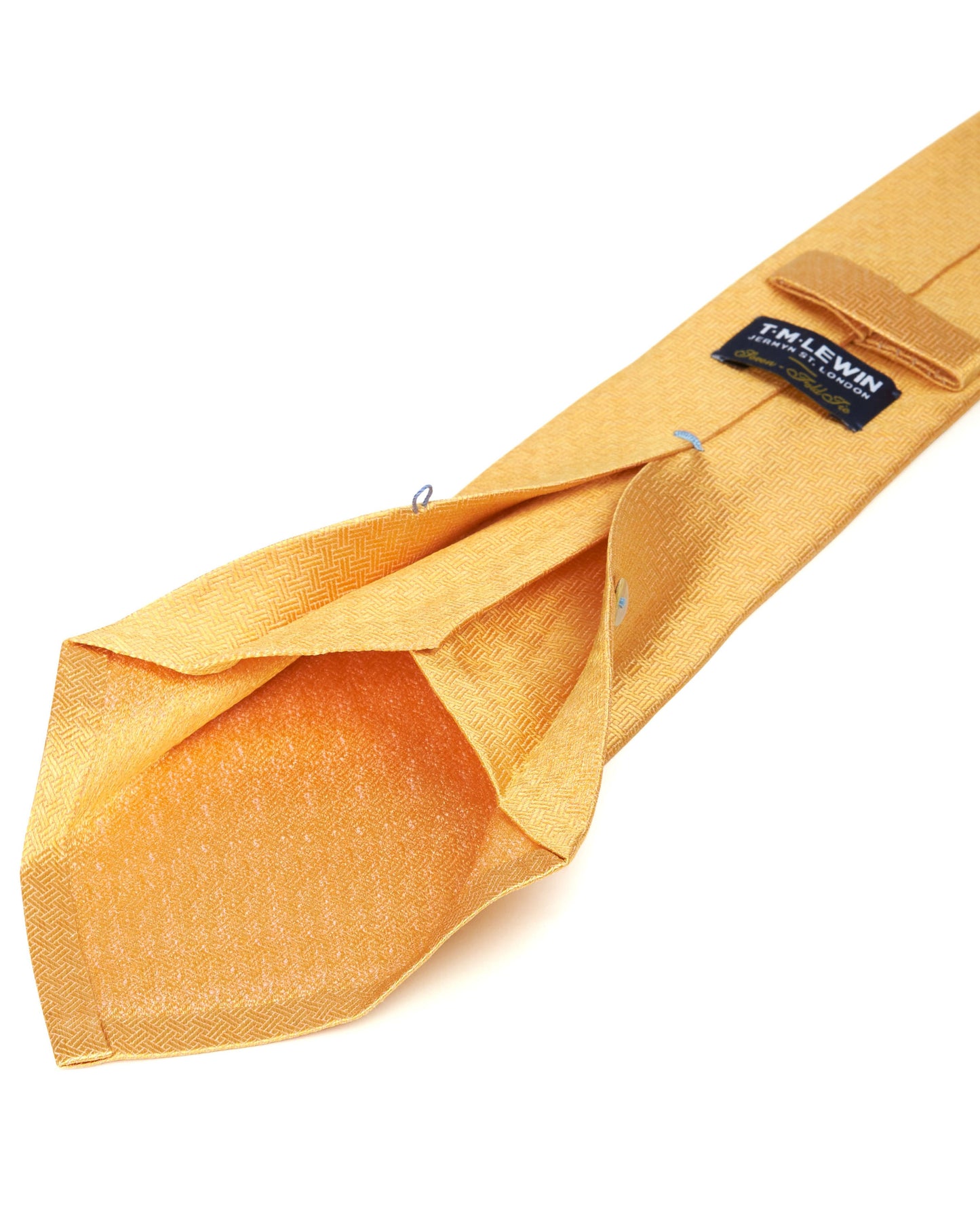 Image 3 of 7-Fold Wide Yellow Silk Tie