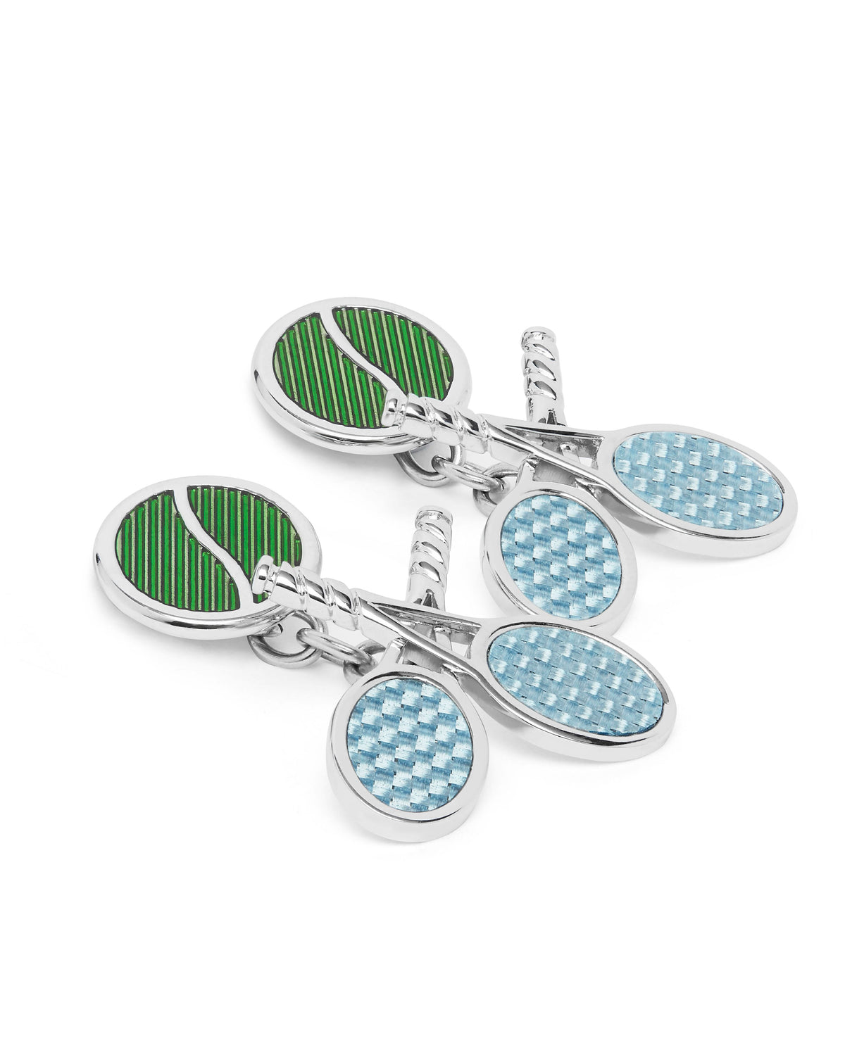 Tennis Racket & Ball Cufflinks