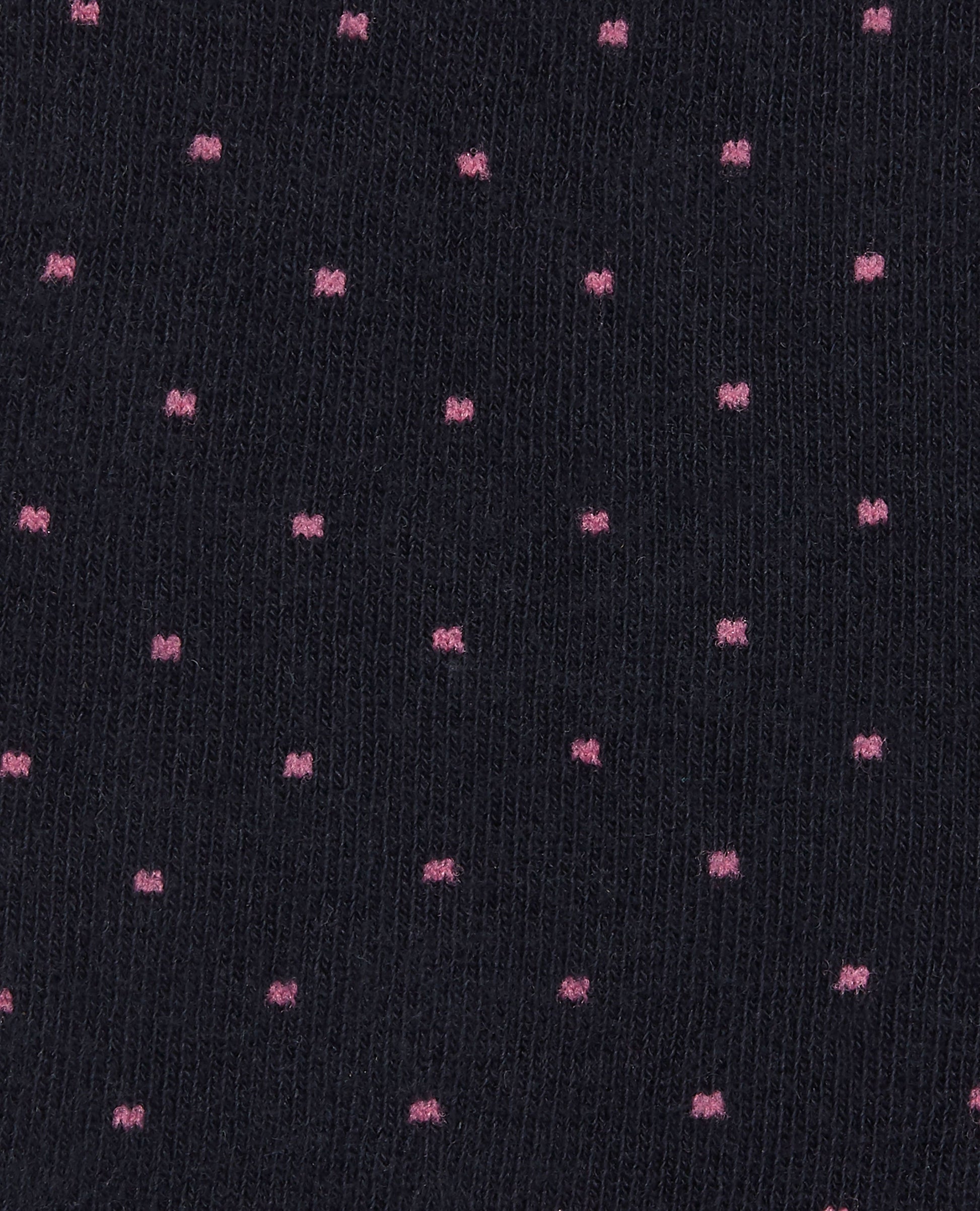 Image 2 of Navy and Pink Spot Socks