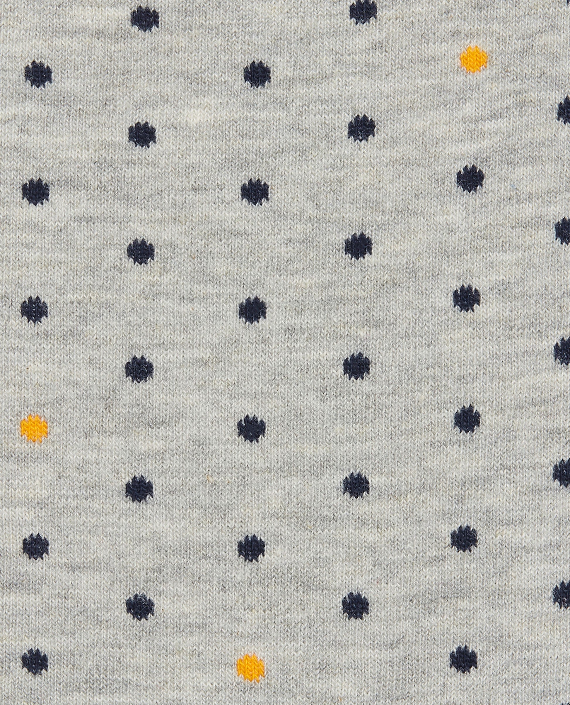 Image 2 of Grey, Navy and Yellow Mini Spot Socks