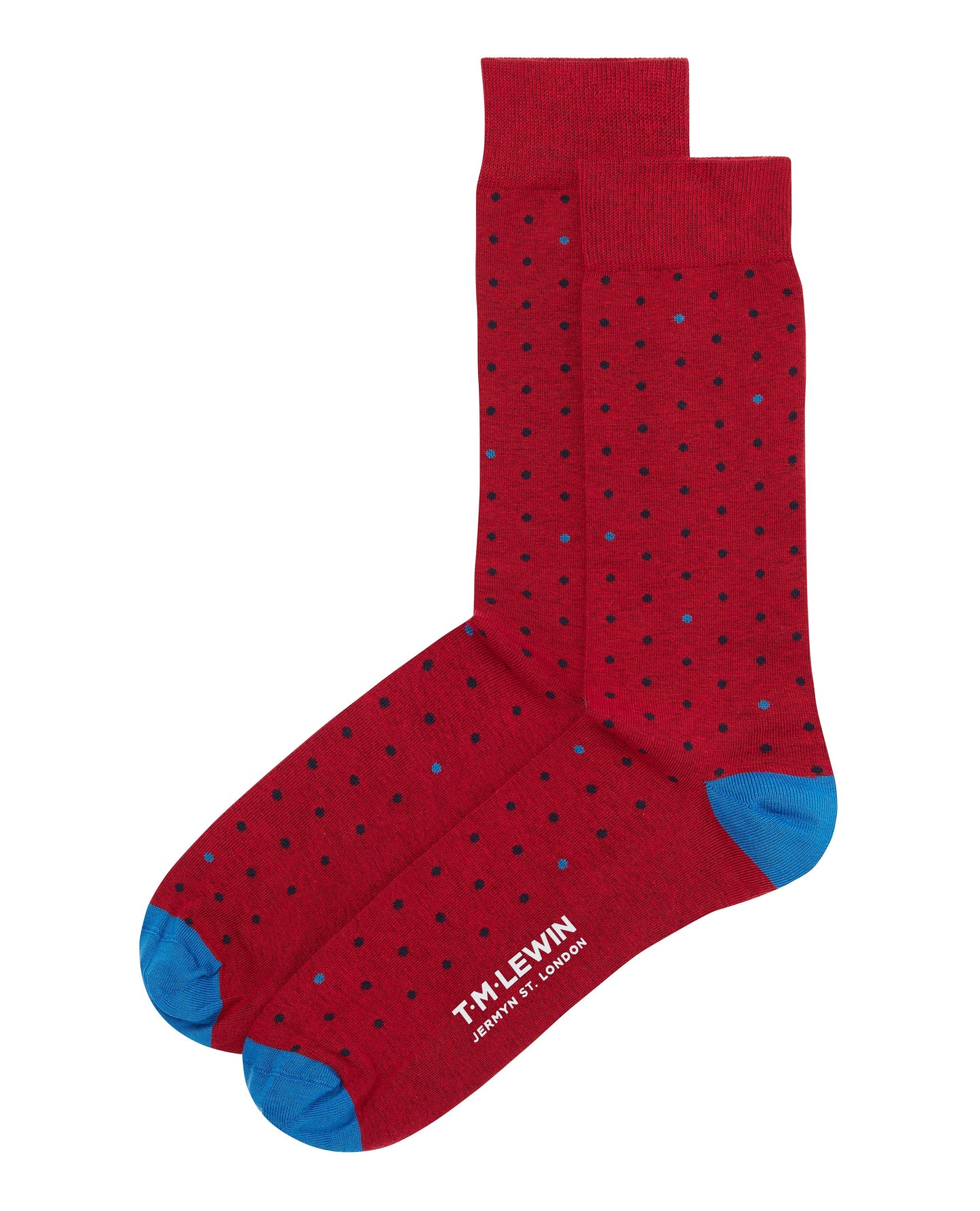 Image 1 of Red Mini Spot Socks