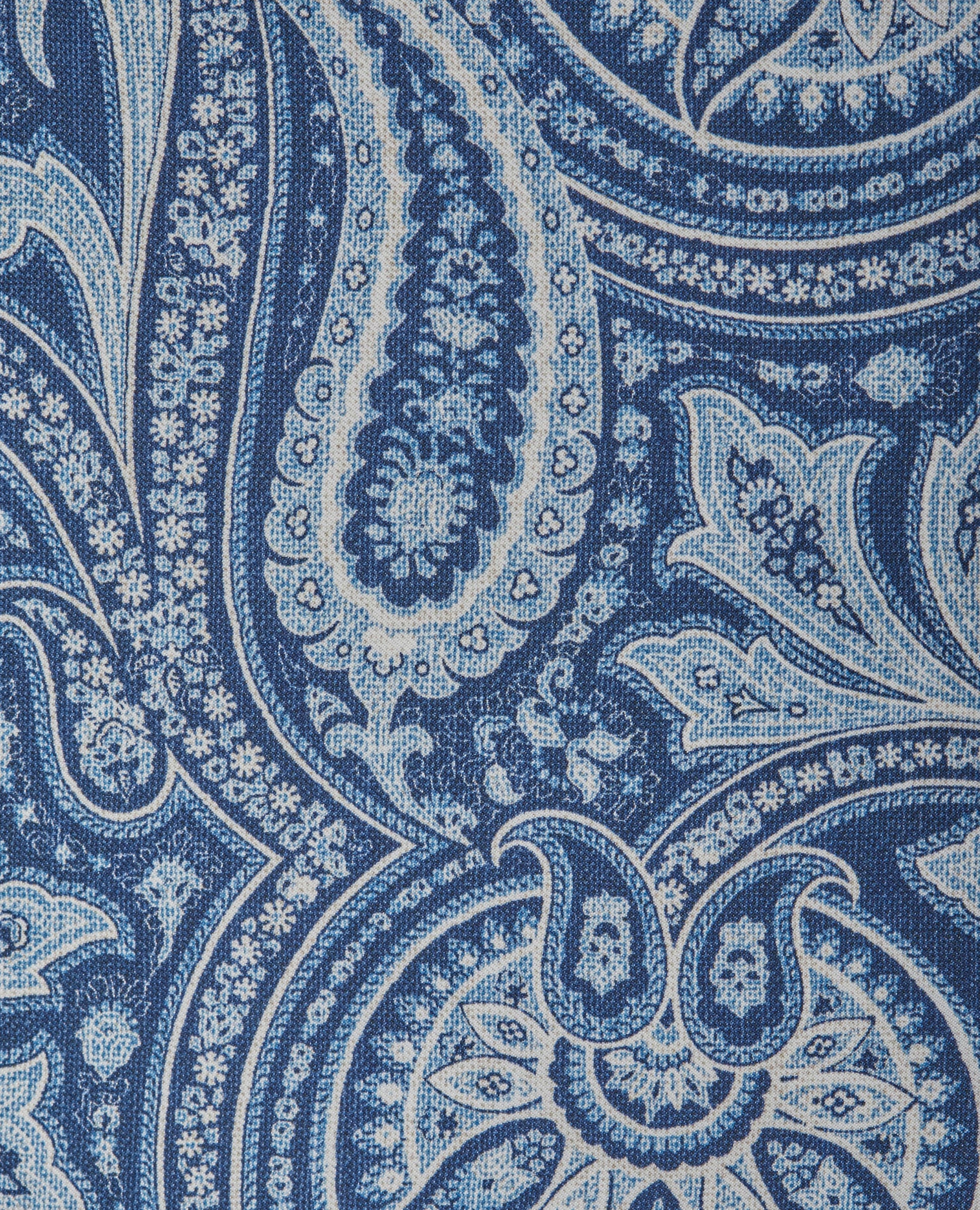 Image 2 of Blue Red Paisley Silk Pocket Square