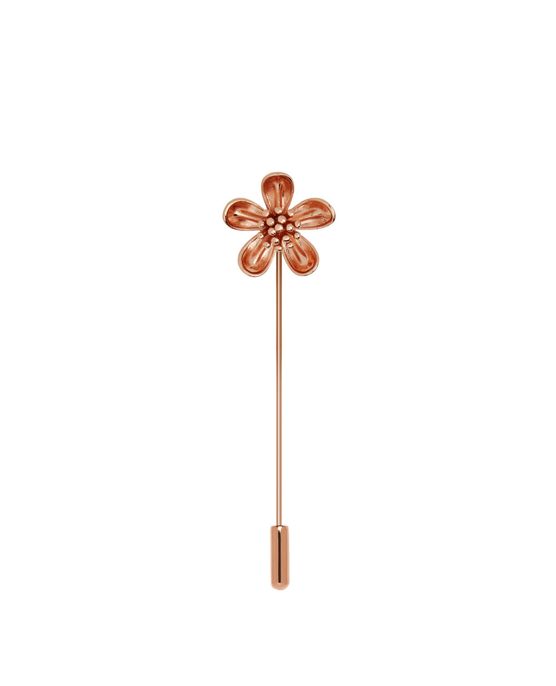 Image 1 of Rose Gold Summer Flower Lapel Pin