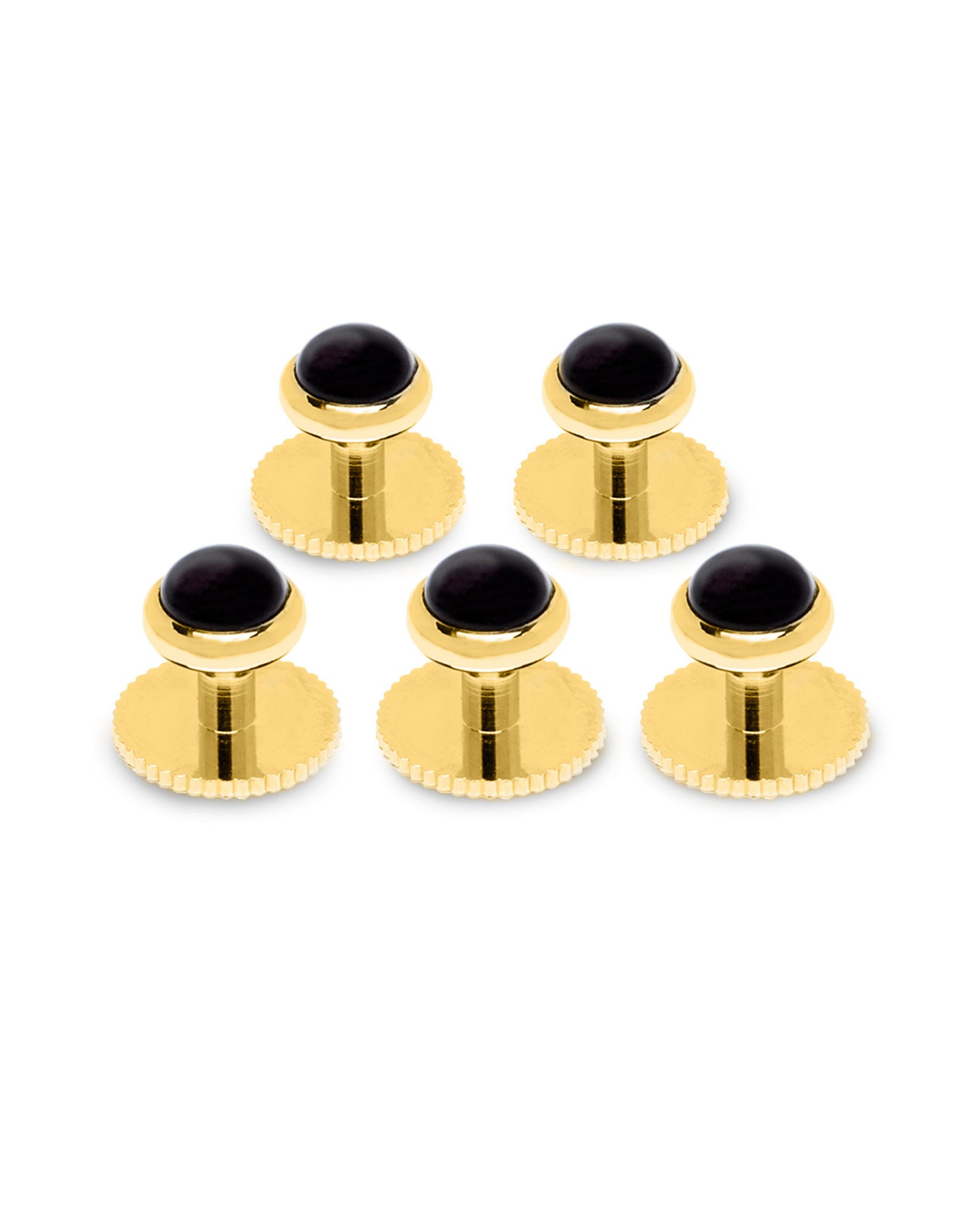 Image 1 of Black Gold Dress Shirt Studs