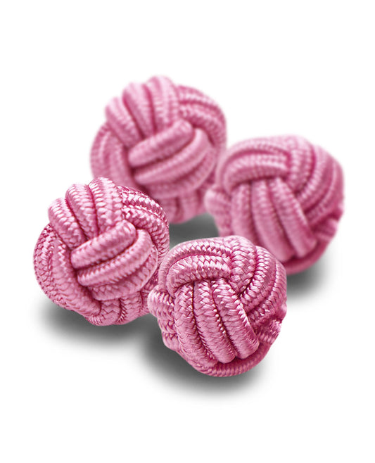 Image 1 of Silk Round Knots Pink