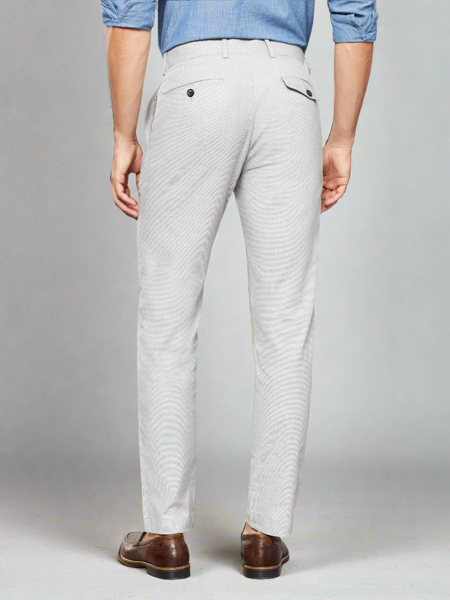 Image 4 of Connery Tailored Fit Grey Trouser
